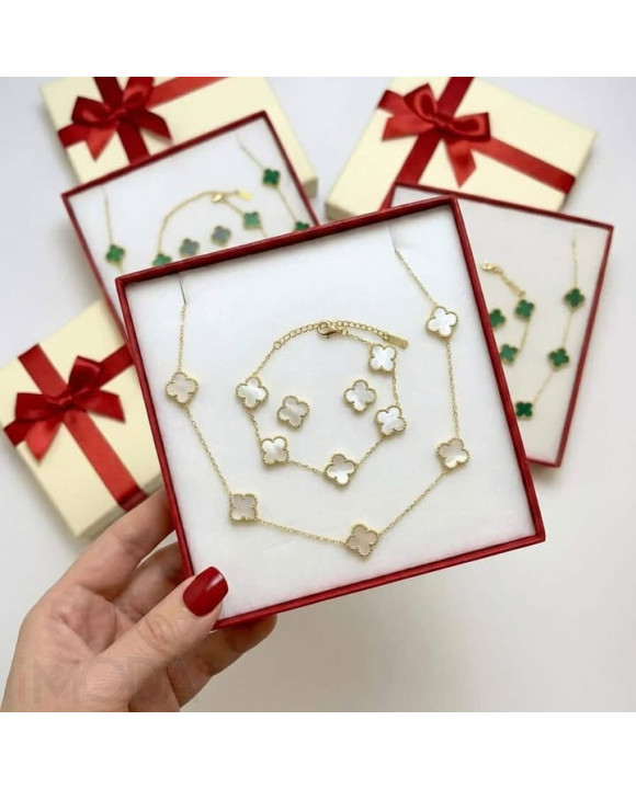 Dámska oceľová súprava s krabičkou Olivia-295608-20