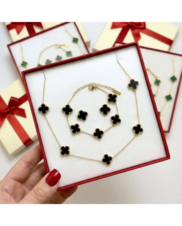 Dámska oceľová súprava s krabičkou Olivia-295609-20