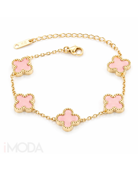 Dámsky oceľový náramok ružový Bianka-321588-20
