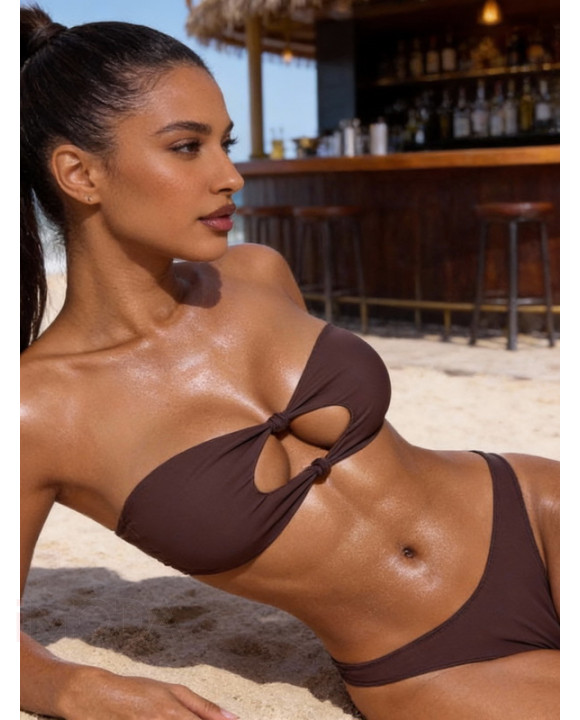 Hnedé dvojdielne plavky-325466-20