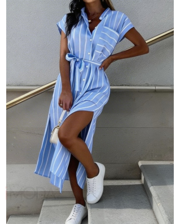 Modré pruhované šaty-325993-20