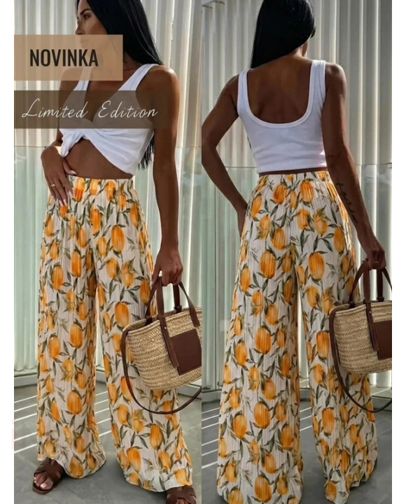 Biele vzorované nohavice-328943-20