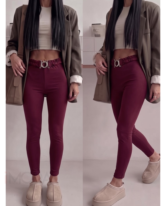 Bordo LEGGINS s opaskom-330583-20