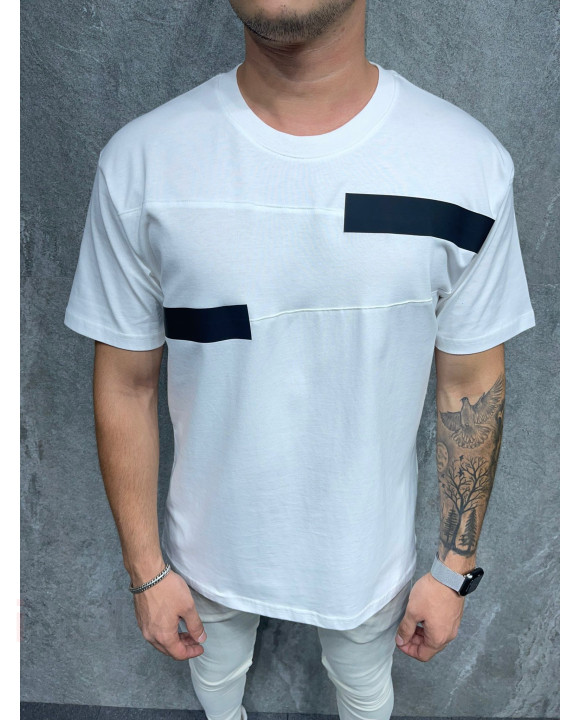 Biele bavlnené tričko-253881-20