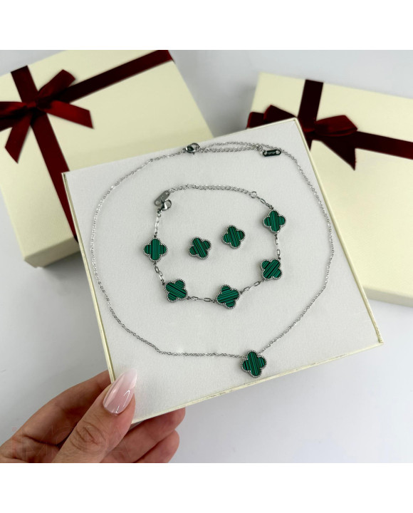 Dámska oceľová súprava s krabičkou Olivia-307291-20