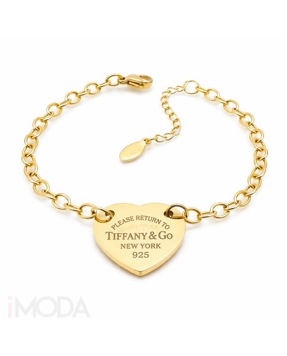 Dámsky oceľový náramok s príveskom TIFF-316270-20