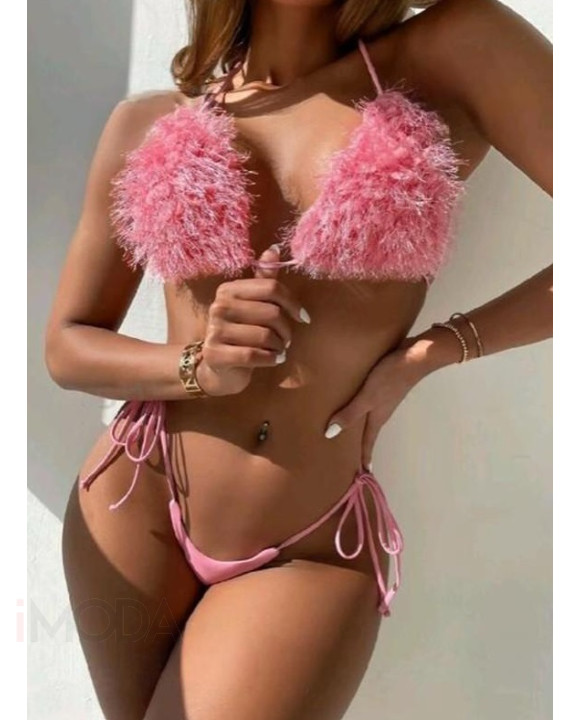 Ružové dvojdielne plavky-302593-20