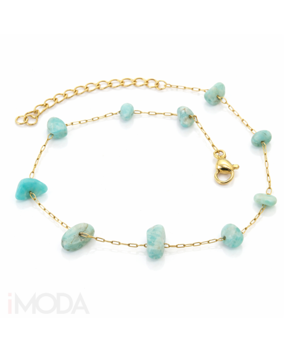 Dámsky oceľový náramok s príveskami na nohu-321904-20