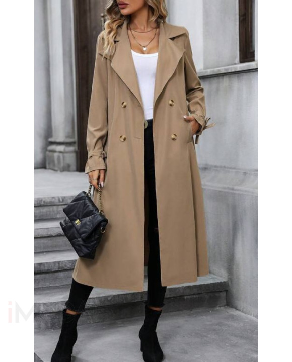 Hnedý dlhý plášť-291463-20