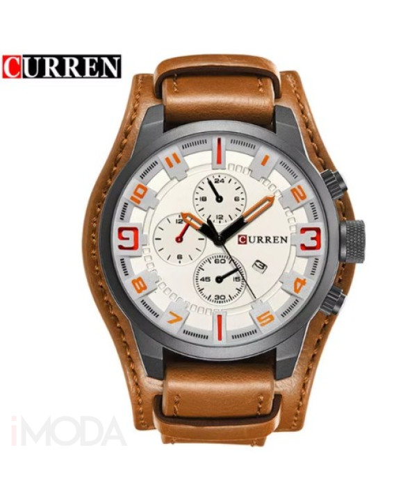 Pánske hodinky s koženým remienkom-317087-20