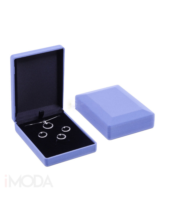 Semišová krabička modrá-321128-20