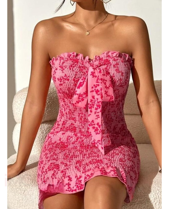 Ružové krátke šaty-302853-20