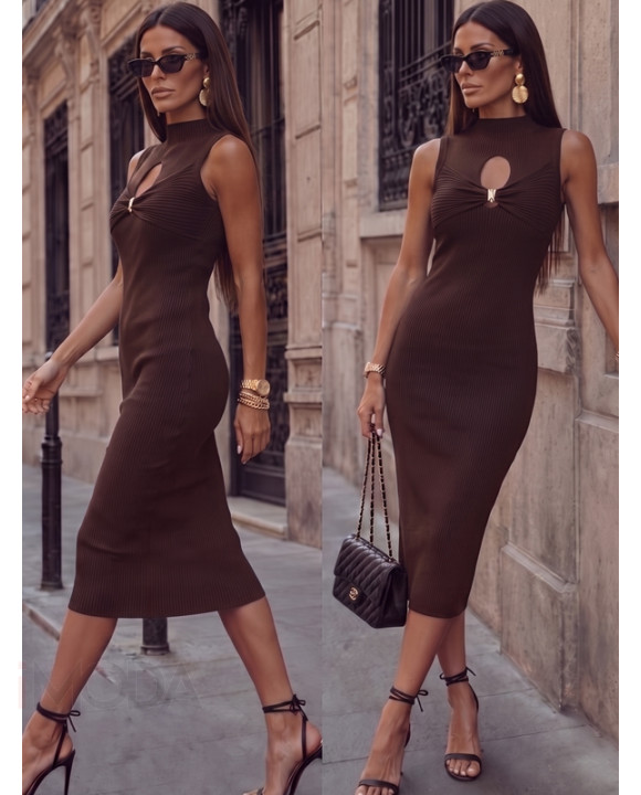 CHOCCO vrúbkované šaty-330346-20