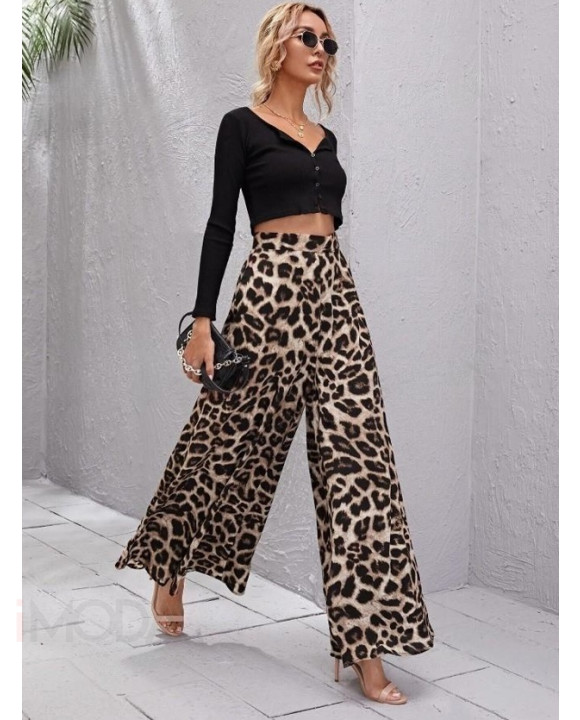 Široké nohavice s leopardím vzorom-303282-20