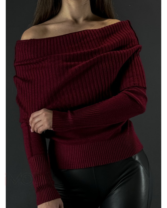 Bordový sveter-313218-20