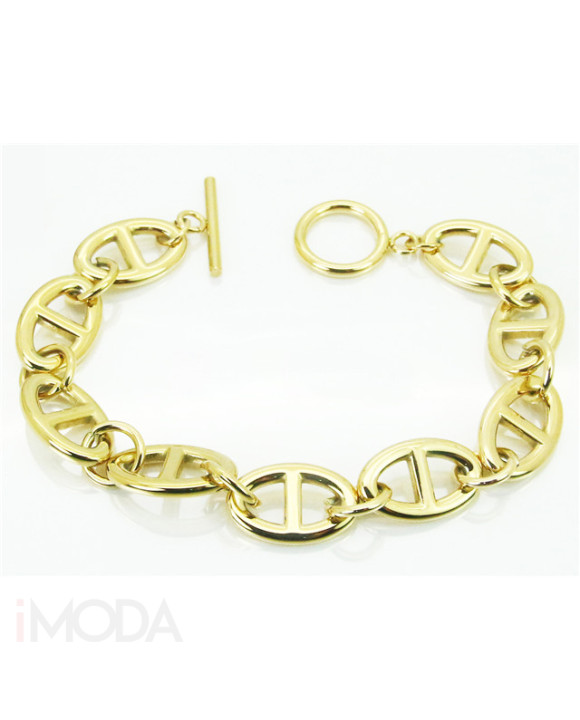 Dámsky náramok oceľový pozlátený-318239-20