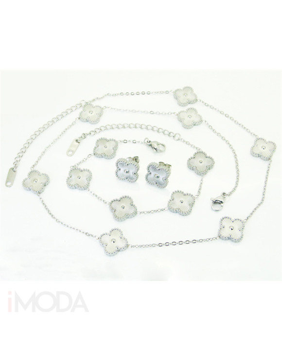 Dámska oceľová súprava kvetinka-318221-20