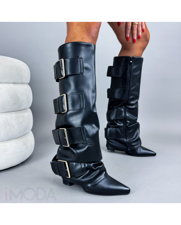 Čierne vysoké čižmy-321467-20