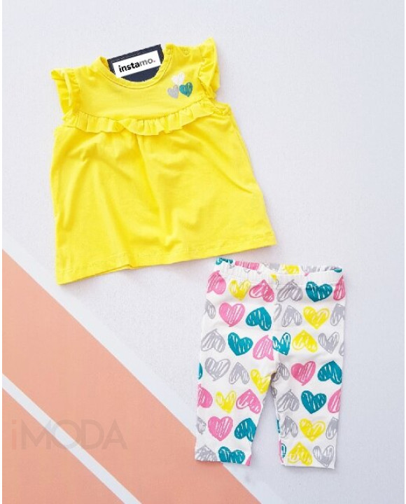 Žltá srdiečková letná súprava-270005-20