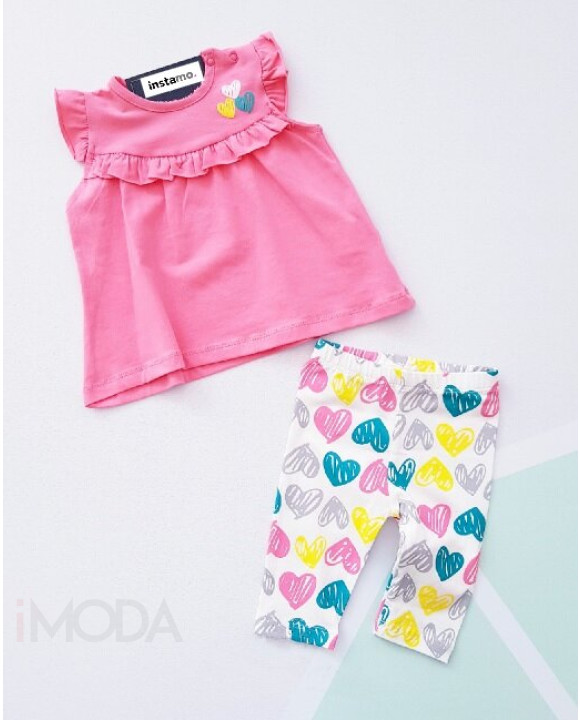 Ružová srdiečková letná súprava-270020-20