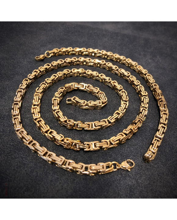 Pozlátená oceľová súprava-279851-20