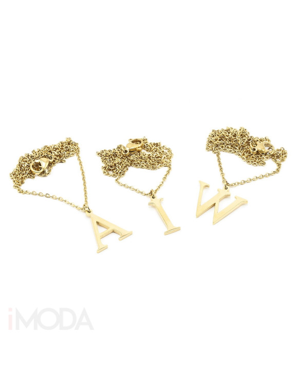 Pozlátené písmenko s retiazkou