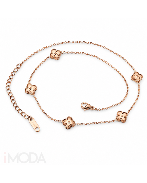 Dámsky oceľový náhrdelník rose-307188-20