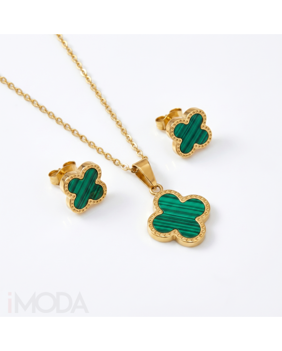 Dámska oceľová súprava pozlátená-327251-20