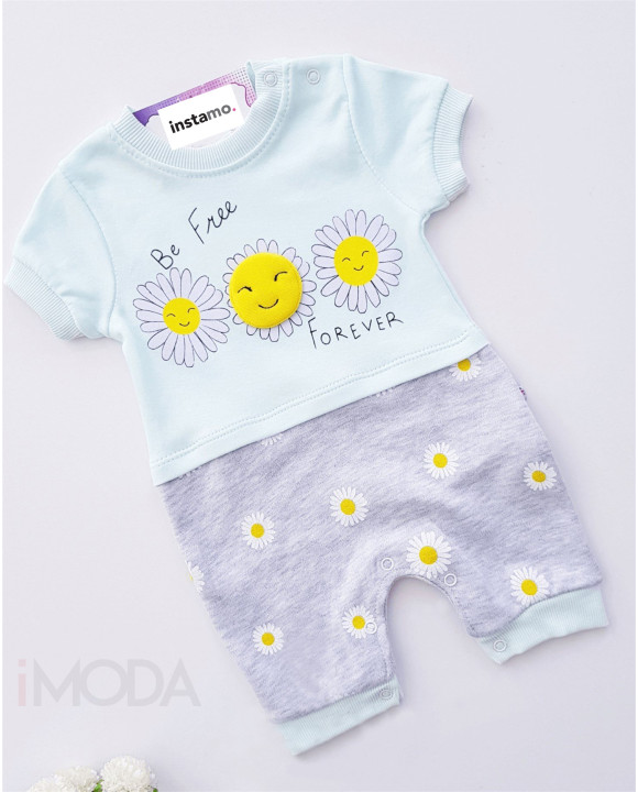 Mentolový bavlnený overál-250338-20