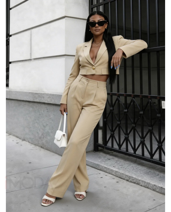 Béžový nohavicový komplet-326584-20