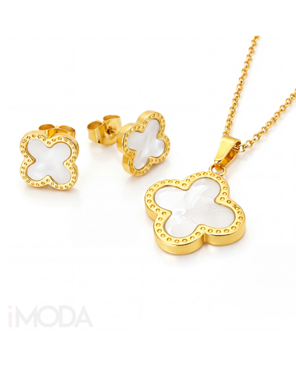 Dámska oceľová súprava pozlátená-327250-20