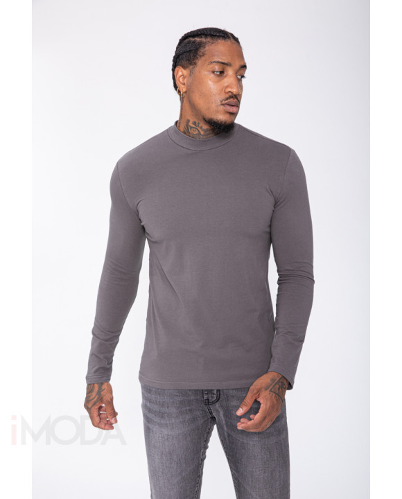 Sivý bavlnený rolák-253047-20