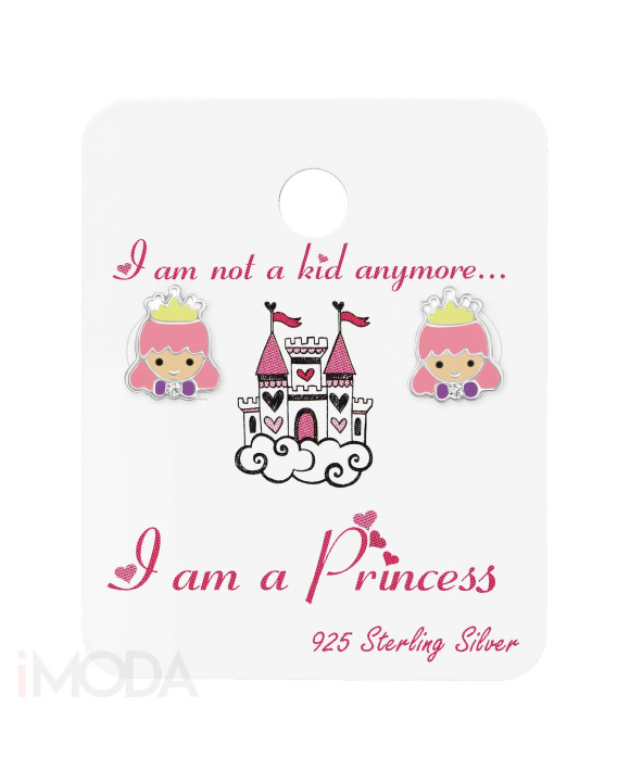 Detské strieborné náušnice princezná-180757-20