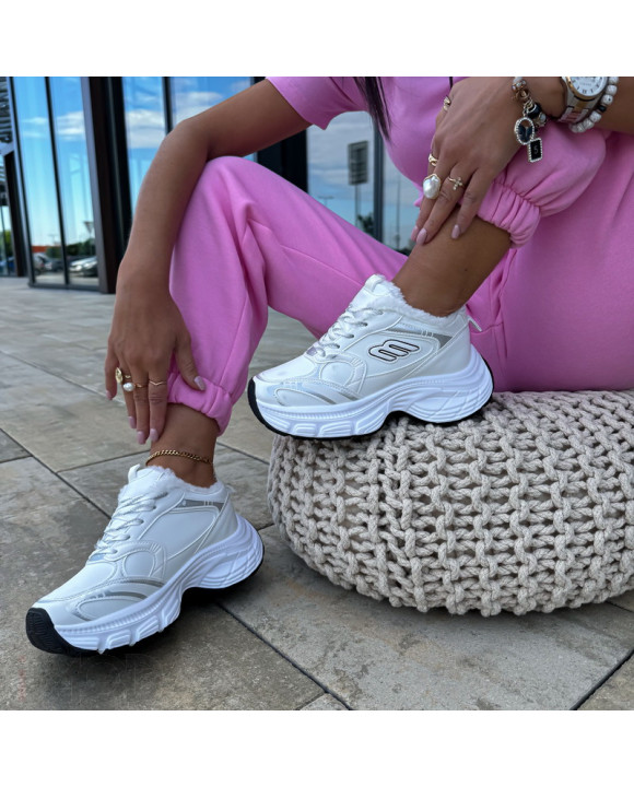 Biele zateplené tenisky-323080-20