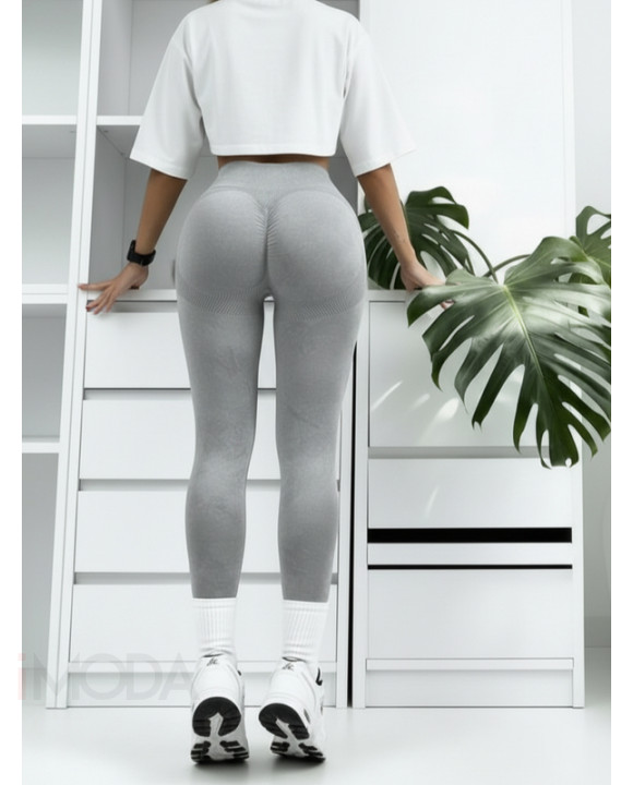 Sivé double push-up legíny-325057-20