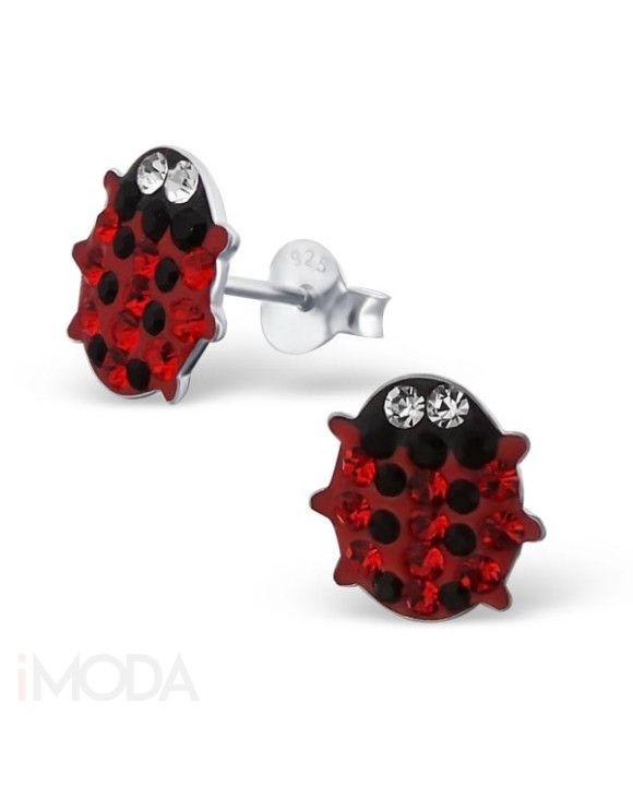 Detské strieborné náušnice Lienka