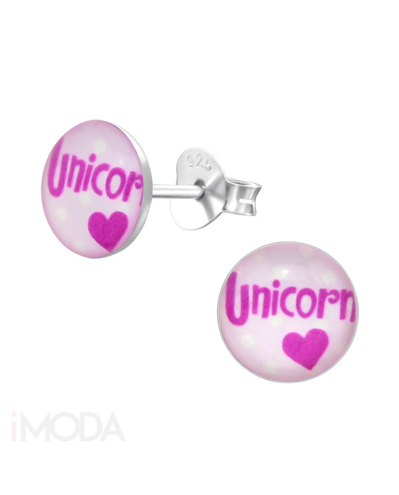 Detské strieborné náušnice unicorn-232048-20