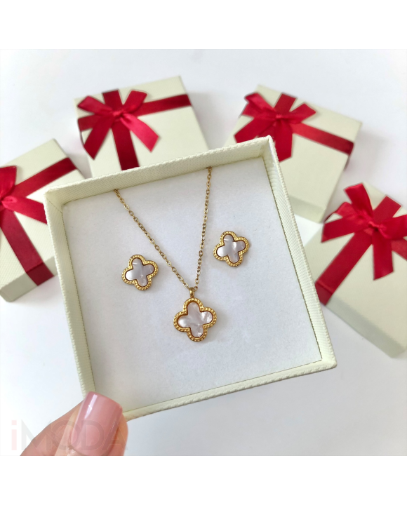 Dámska oceľová súprava s krabičkou-295602-20