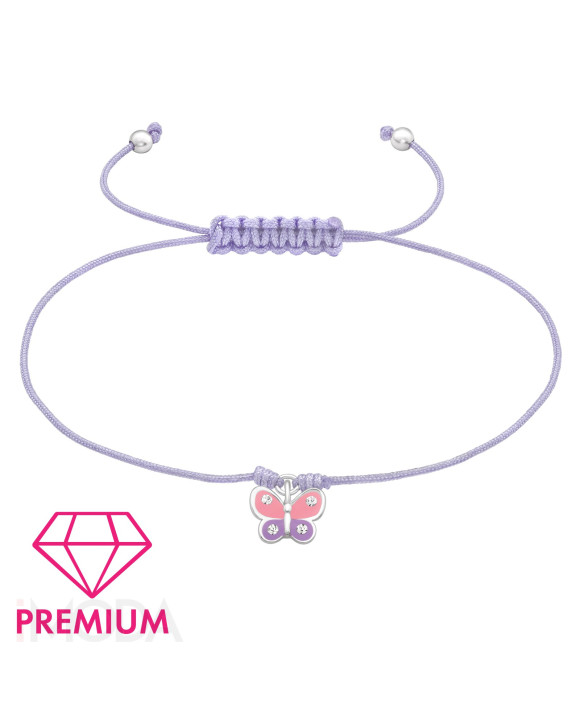 Detský strieborný náramok motýľ-271765-20