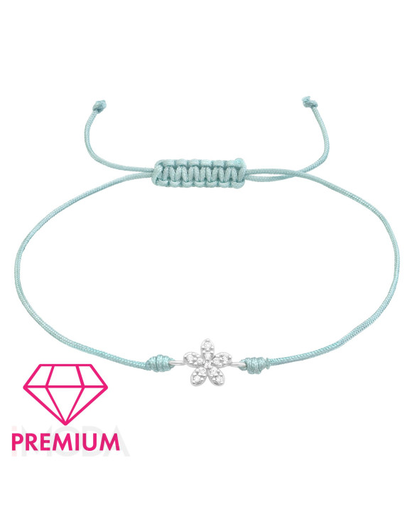 Pletený náramok so strieborným príveskom-294655-20