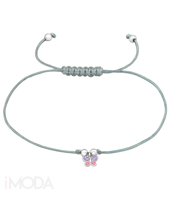 Pletený náramok so strieborným príveskom-294662-20