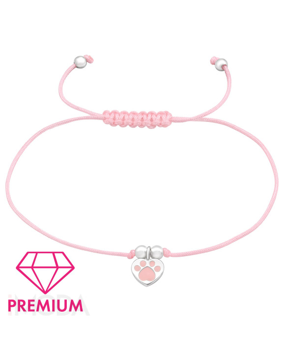 Pletený náramok so strieborným príveskom-294660-20