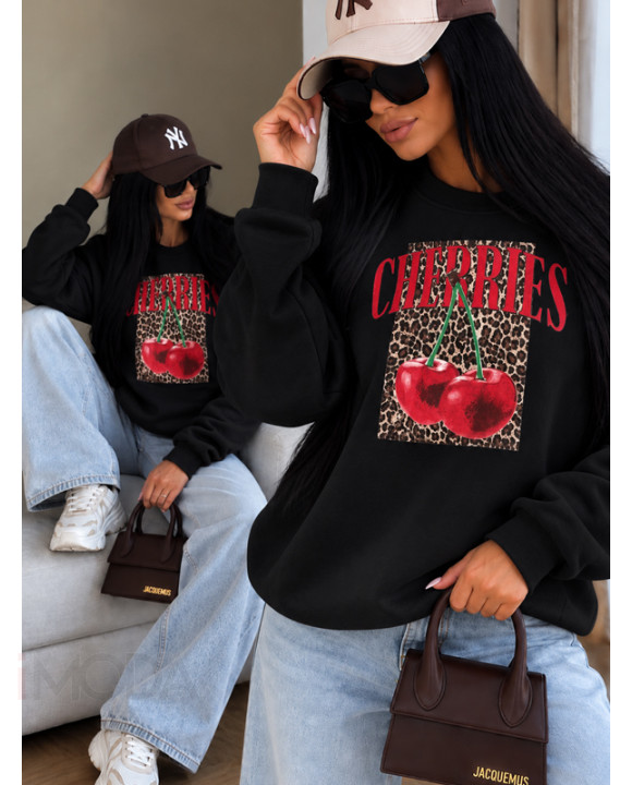 Čierna mikina FASHION-313840-20