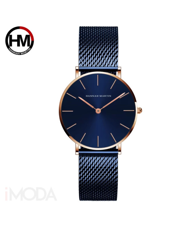 Dámske kovové hodinky modré-311525-20