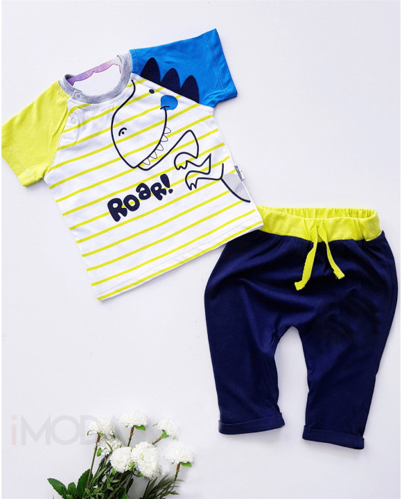 Modrá dvojdielna bavlnená súprava-248993-20