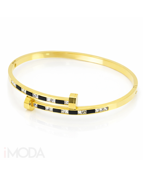 Dámsky oceľový náramok pozlátený-321945-20