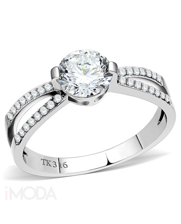 Dámsky oceľový prsteň 