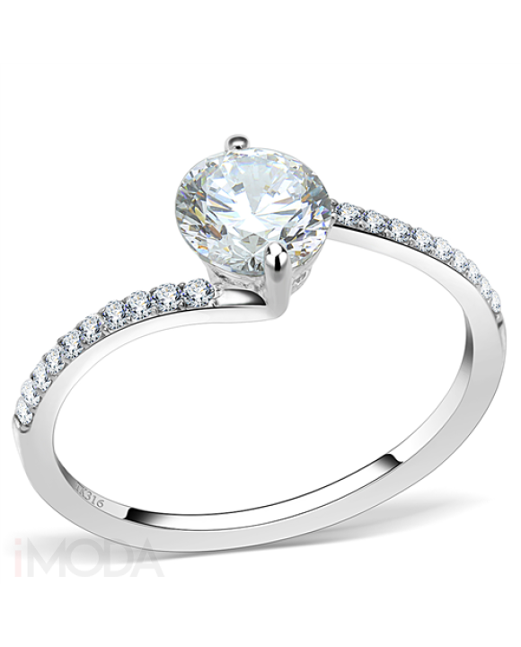 Dámsky oceľový prsteň  