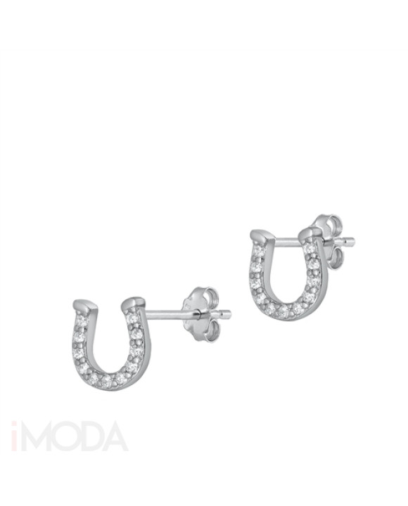 Strieborné náušnice podkova-292930-20