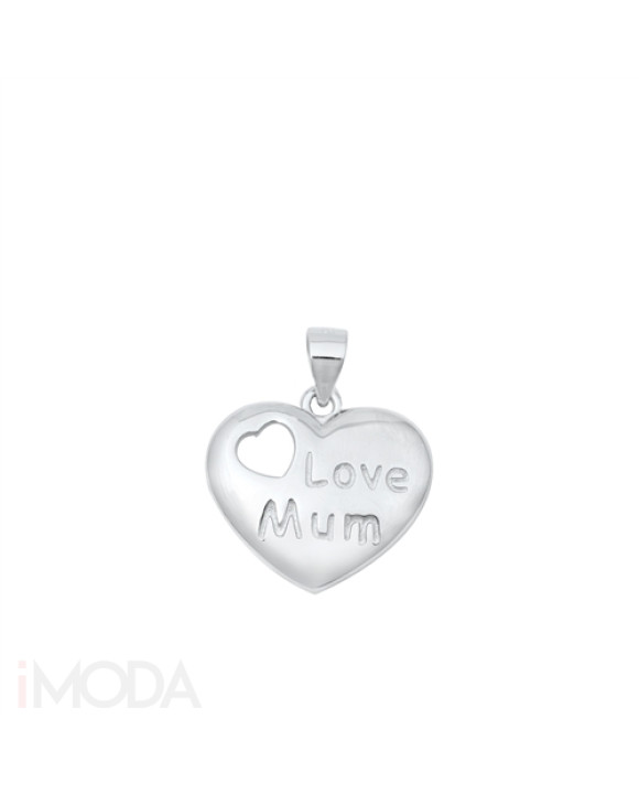 Striebroný prívesok Love mum-294395-20